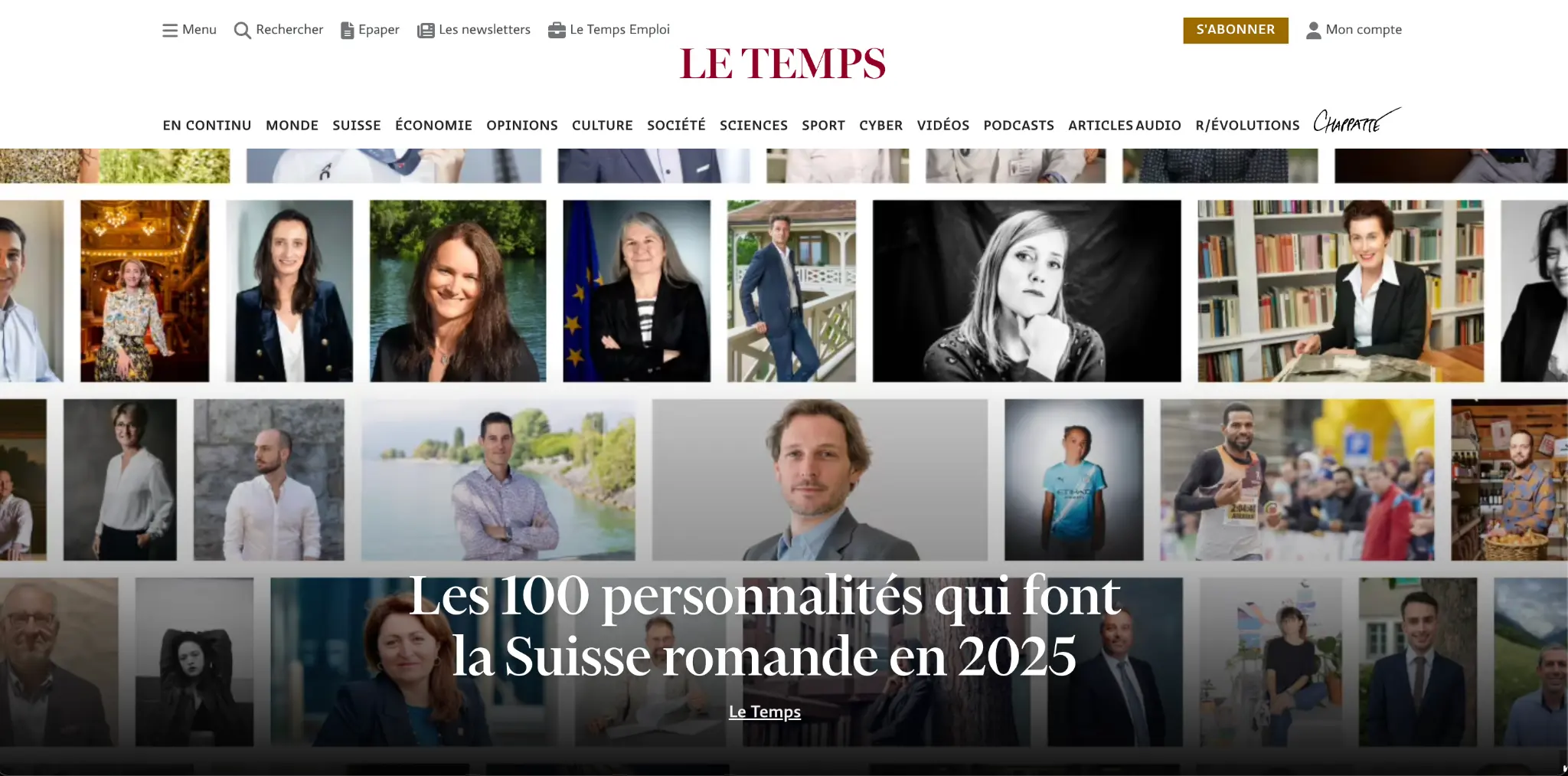 Les 100 personnalités qui font la Suisse romande en 2025